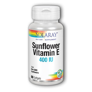 Solaray, Sunflower Vitamin E, 400 IU, 60 Softgels