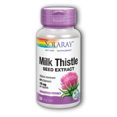 Solaray, Milk Thistle Seed Extract, 175 mg, 60 Caps