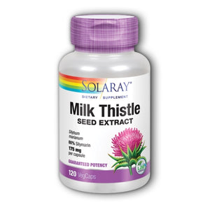 Solaray, Milk Thistle Seed Extract, 175 mg, 120 Caps