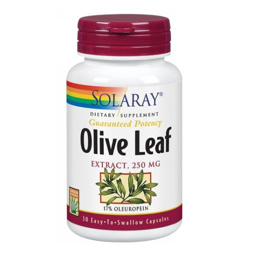 Solaray, Olive Leaf, 250 mg, 30 Caps