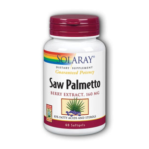 Solaray, Saw Palmetto Berry Extract, 160 mg, 60 Softgels