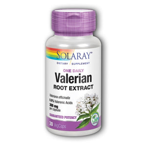 Solaray, Valerian Root Extract, 30 Caps
