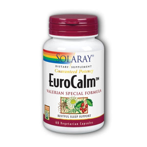 Solaray, EuroCalm Valerian Special Formula, 60 Caps