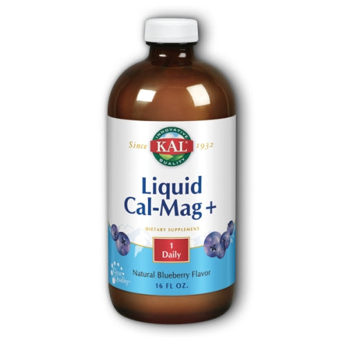 Kal, Liquid Cal-Mag+, Blueberry 16 oz