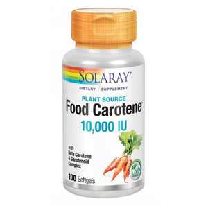 Solaray, Food Carotene, 10,000 IU, 100 Softgels