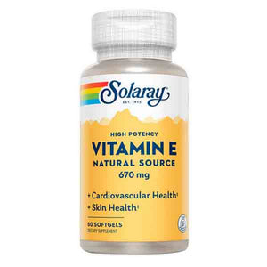 Solaray, Vitamin E, 1,000 IU, 60 Softgels