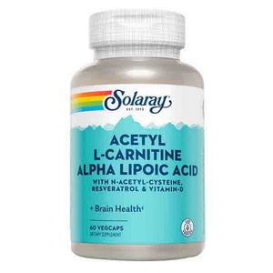 Solaray, Acetyl L-Carnitine Alpha Lipoic Acid, 60 Caps