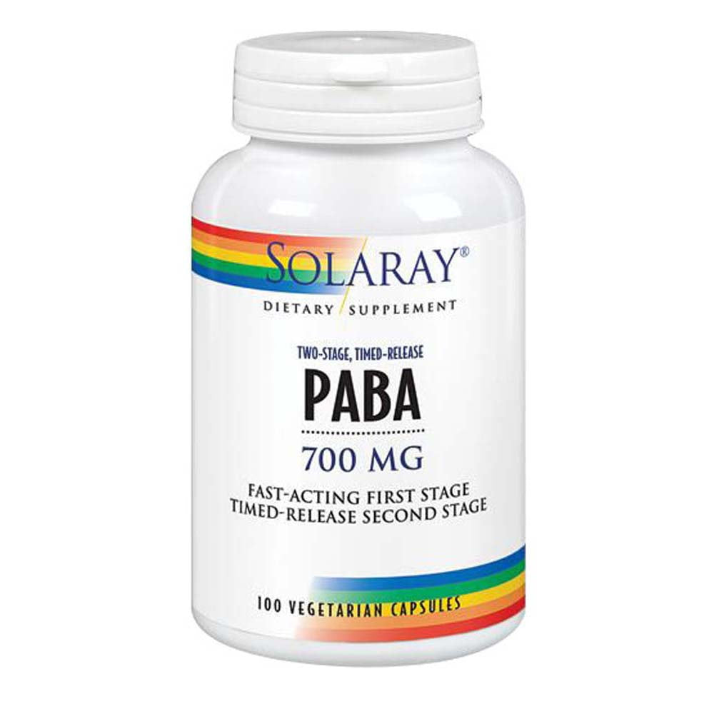 Solaray, PABA, 700 mg, 100 Caps