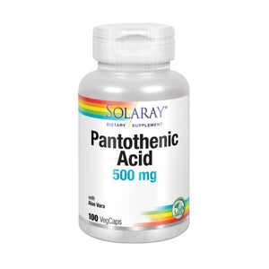 Solaray, Pantothenic Acid, 500 mg, 100 Caps
