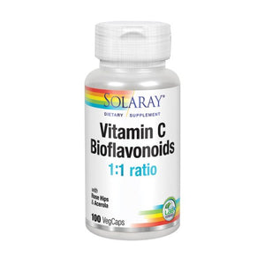 Solaray, Vitamin C Plus Bioflavanoids, 100 Caps