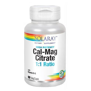 Solaray, Cal-Mag Citrate, 90 Caps