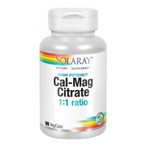 Solaray, Cal-Mag Citrate, 90 Caps