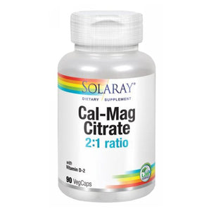Solaray, Cal-Mag Citrate, 400 IU, 90 Caps