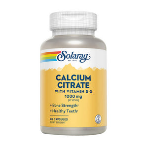 Solaray, Calcium Citrate, 1000 mg, 90 Caps
