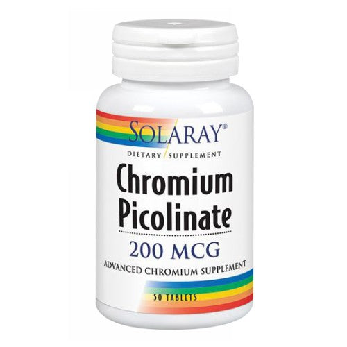 Solaray, Chromium Picolinate, 200 mcg, 50 Tabs
