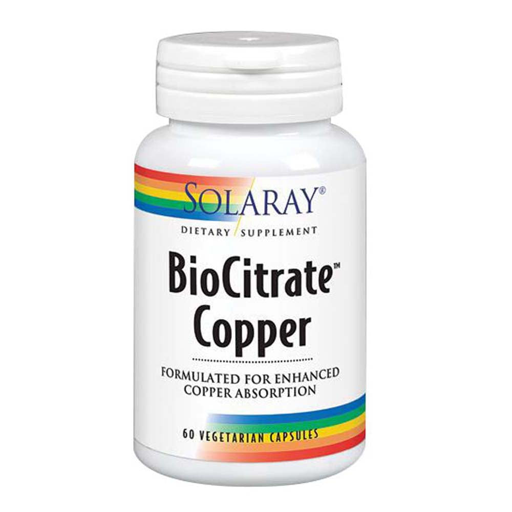 Solaray, Copper Citrate, 60 Caps