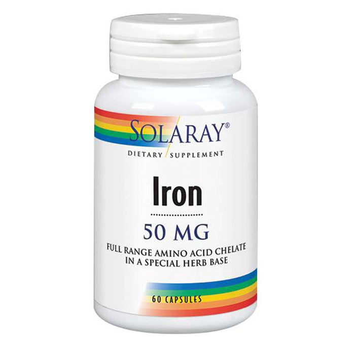 Solaray, Iron, 50 mg, 60 Caps