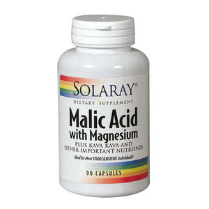 Solaray, Malic Acid with Magnesium, 90 Caps
