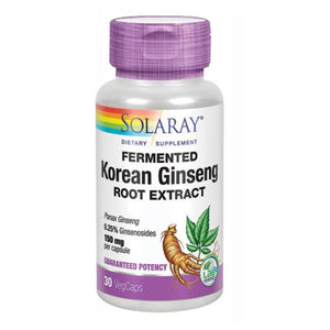 Solaray, Fremented Korean Ginseng Root Extract, 30 Caps