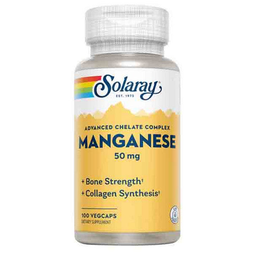 Solaray, Manganese, 50 mg, 100 Caps