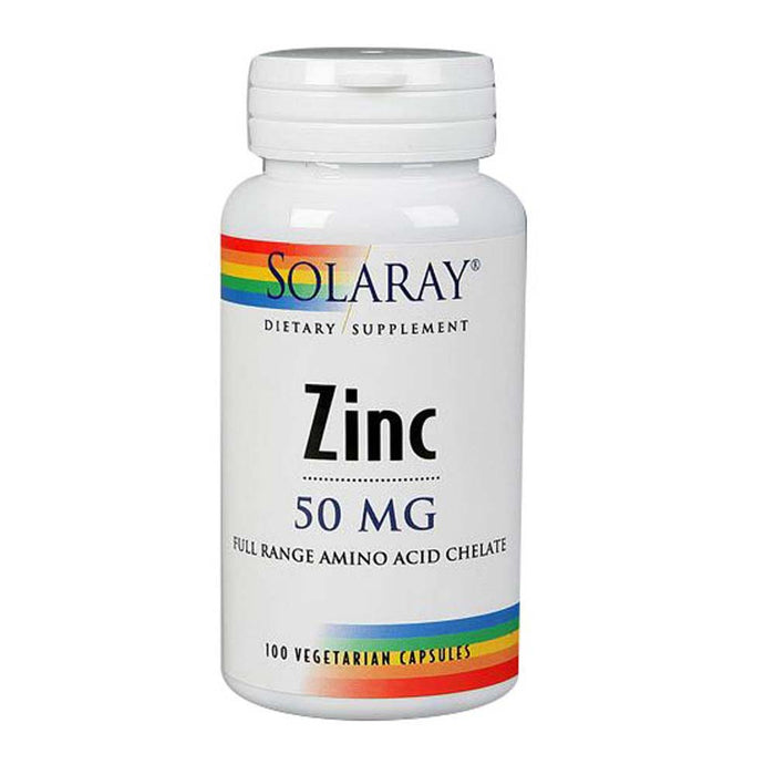 Solaray, Zinc, 50 mg, 100 Caps