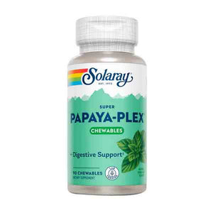 Solaray, Super Papaya-Plex, Fresh Mint 90 Chews