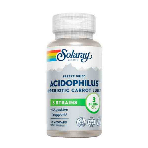 Solaray, Acidophilus, 3 Billion, 30 Caps