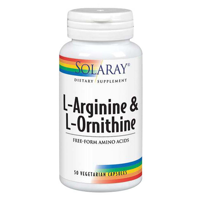 Solaray, L-Arginine & Ornithine, 50 Caps