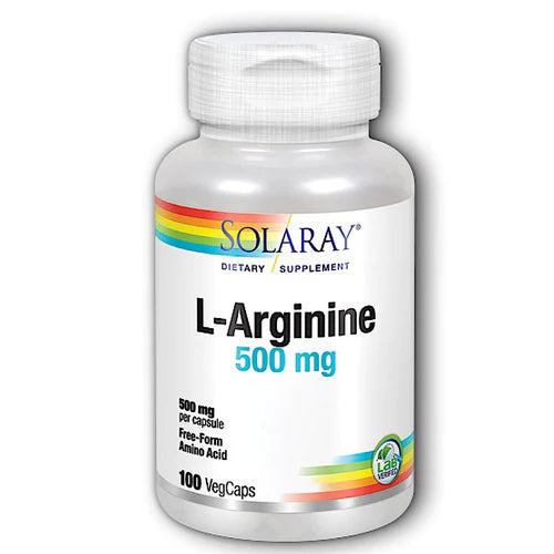 Solaray, L-Arginine, 500 mg, 100 Caps