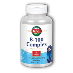 Kal, B-100 Complex Sustained Release, 120 Tabs