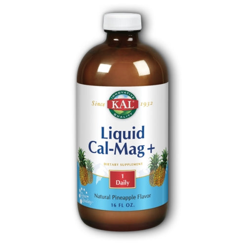 Kal, Liquid Cal-Mag+, Pineapple 16 oz