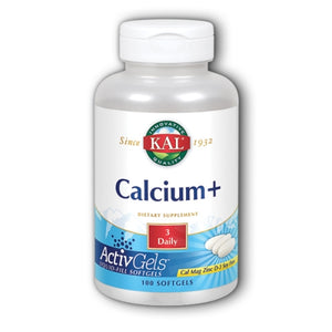 Kal, Calcium+, 100 Tabs