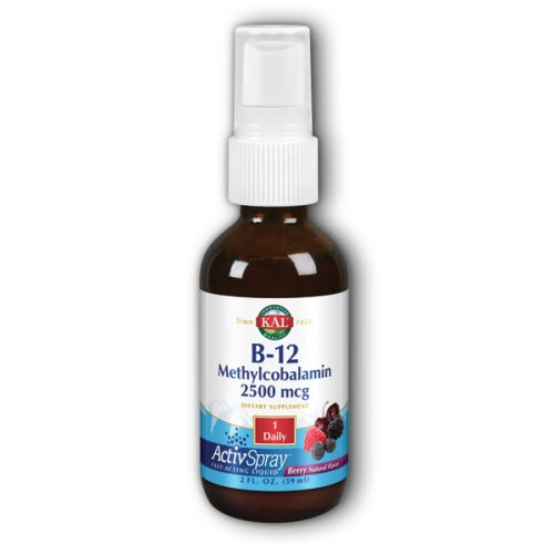Kal, B-12 Methylcobalamin ActivSpray, 2,500 mcg, 2 oz