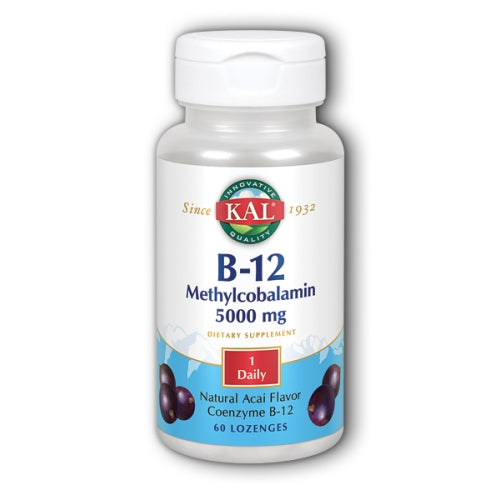 Kal, B-12 Methylcobalamin, 5,000 mcg, 60 Lozenges