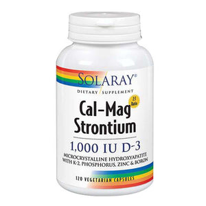 Solaray, Cal-Mag Strontium, 1,000 IU, 120 Caps