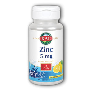 Kal, Zinc ActivMelt, 5 mg, 60 Tabs
