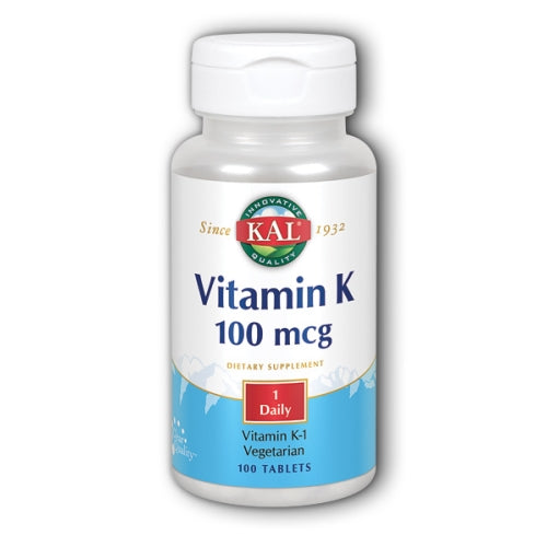 Kal, Vitamin K, 100 mcg, 100 Tabs