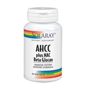 Solaray, AHCC Plus NAC & Beta Glucan, 30 Caps