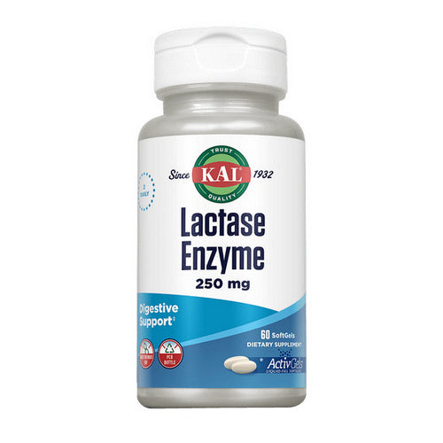 Kal, Lactase Enzyme, 250 mg, 60 Softgels