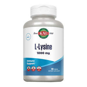 Kal, L-Lysine, 1,000 mg, 100 Tabs