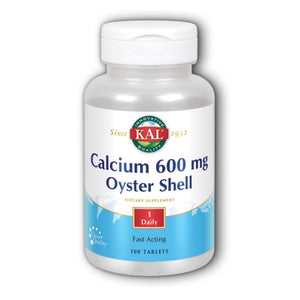 Kal, Calciu Oyster Shell, 600 mg, 100 Tabs