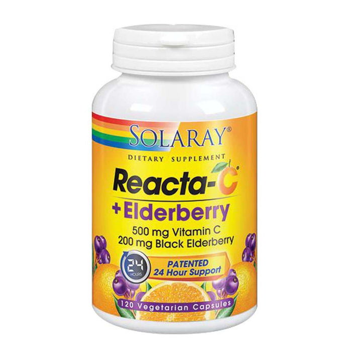 Solaray, Reacta-C + Elderberry, 120 Caps