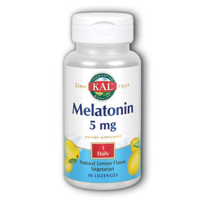 Kal, Melatonin Lozenge, 5 mg, Lemon 30 Lozenges