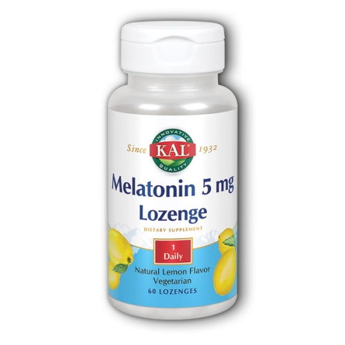 Kal, Melatonin Lozenge, 5 mg, Lemon 60 Lozenges