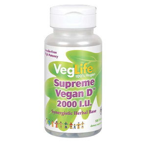 VegLife, Supreme Vegan D, 2,000 IU, 100 Tabs