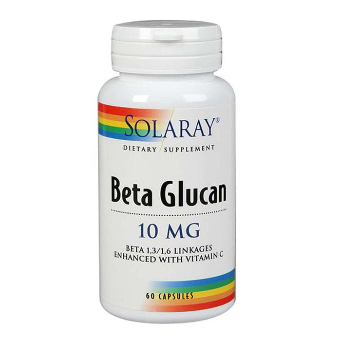 Solaray, Beta Glucan With Vitamin C, 10 mg, 60 Caps