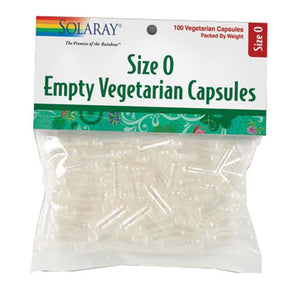 Solaray, Size 0 Empty Vegetarian Capsules, 500 Count