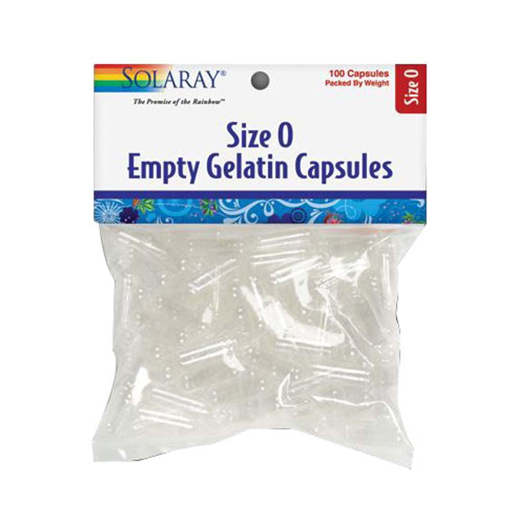 Solaray, Size 0 Empty Gelatin Capsules, 1,000 Count
