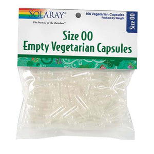 Solaray, Size 00 Empty Vegetarian Capsules, 100 Count