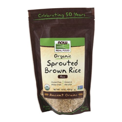 Now Foods, Organic Sprouted Brown Rice, 16 oz